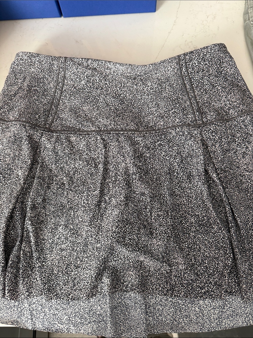 lululemon athletica Black & White Speckled Skater Skirt